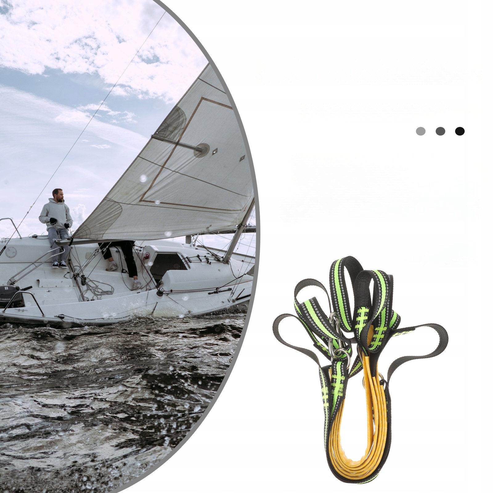 WISZĄCA DRABINA KAYAK CANOE PROFESJONALNA LINA Marka inny