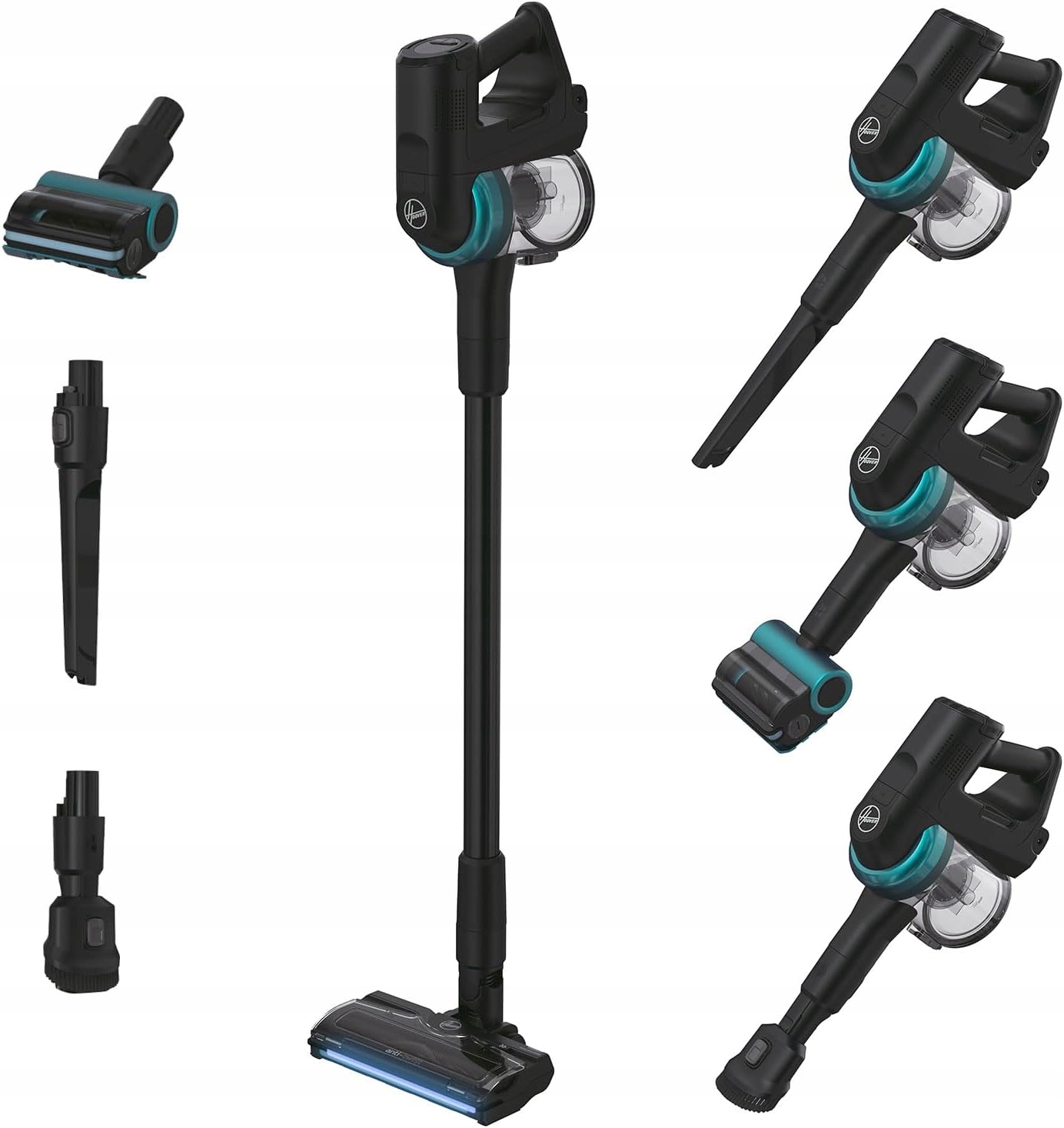 Bezdrôtový vertikálny vysávač Hoover HF410P ručný, výkonný, 190 W, 42 Aw