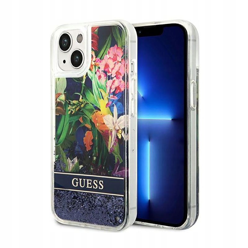 

Etui iPhone 14 Guess Liquid Glitter Flower