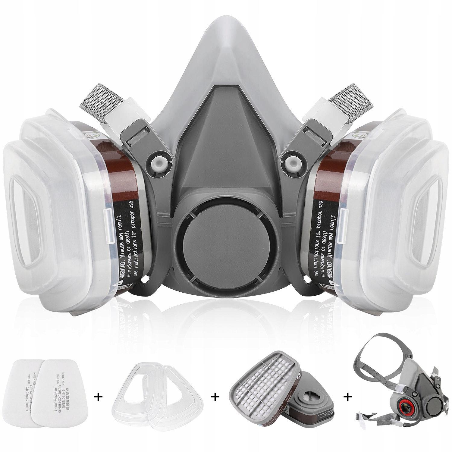 MASKA LAKIERNICZA PÓŁMASKA 6200 KOMPLET ZESTAW Rodzaj przeciwpyłowa