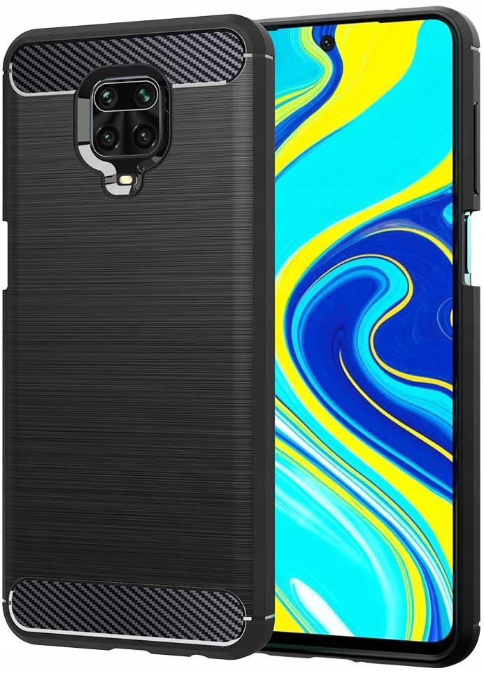 

Etui Do Redmi Note 9 Pro 9S Pancerne Karbon+szkło