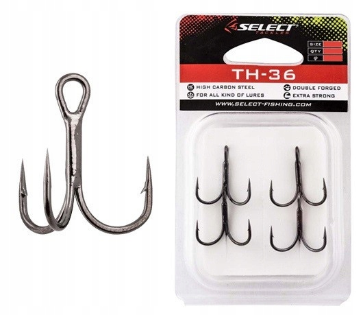 Kotwiczki spiningowe, spławikowe Select TH-36 4 szt. nr 1