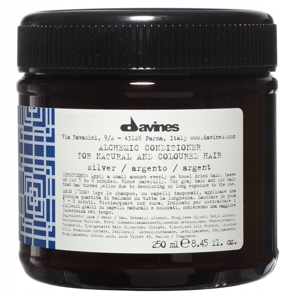Davines Alchemic Silver Blondový kondicionér šedivý 250 ml