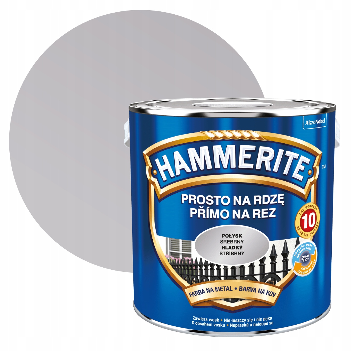 

Hammerite Na Rdzę 2,5L Srebrny Połysk