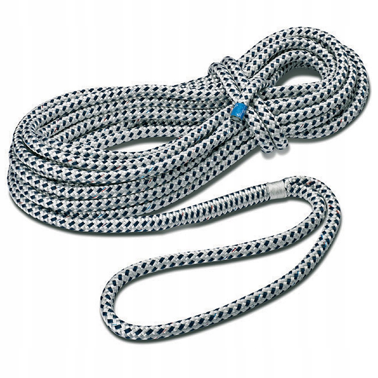 Seilflechter 16871212 Ukotvovacia linka biela/čierna