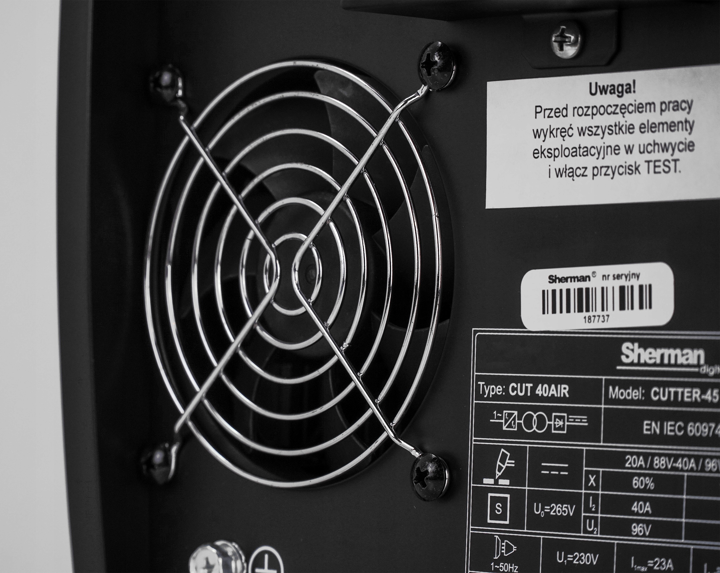 Przecinarka plazmowa ze sprężarką Cutter plazma Model CUTTER 45 AIR