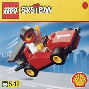Nový stavebnice Lego Town 2535 Shell Formula 1 Racing Car 1998 rok