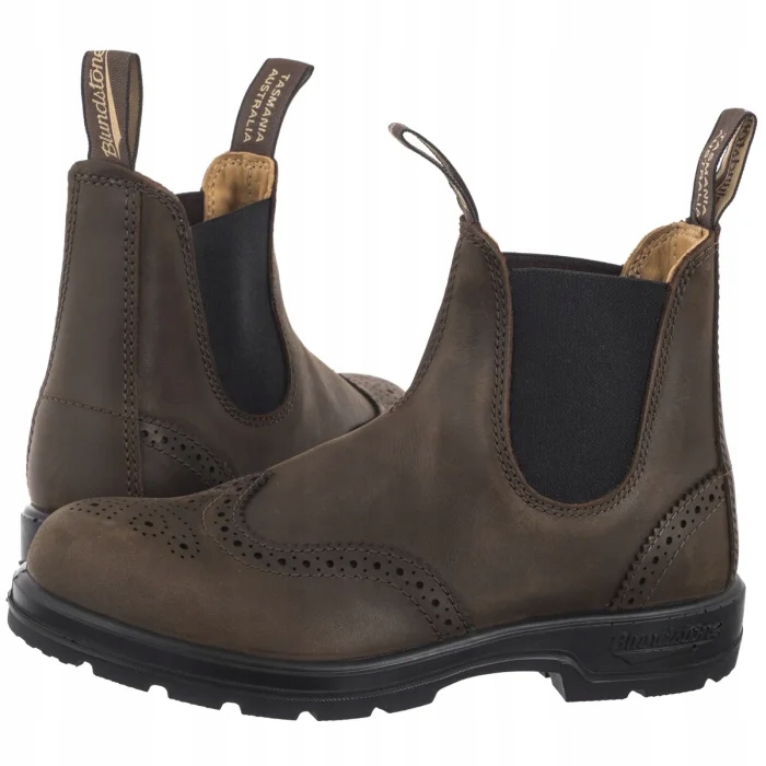 Buty Sztyblety Skórzane Blundstone 2444 Antique Brown Brązowe
