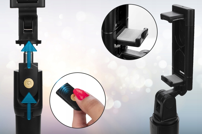 SELFIE-STICK Z PILOTEM TRIPODEM NÓŻKAMI STATYWEM Kod producenta SELTRIK07