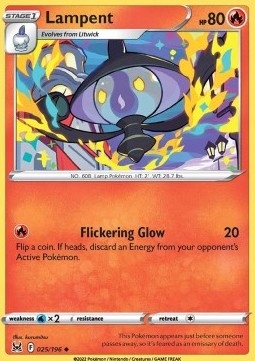 

Lost Origin 25/196 uncommon Lampent