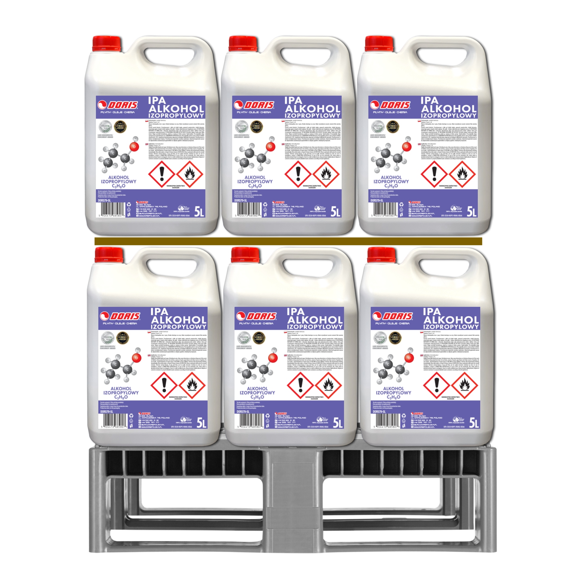 Doris Isopropylalkohol Ipa 200L Sada 40ks x 5L
