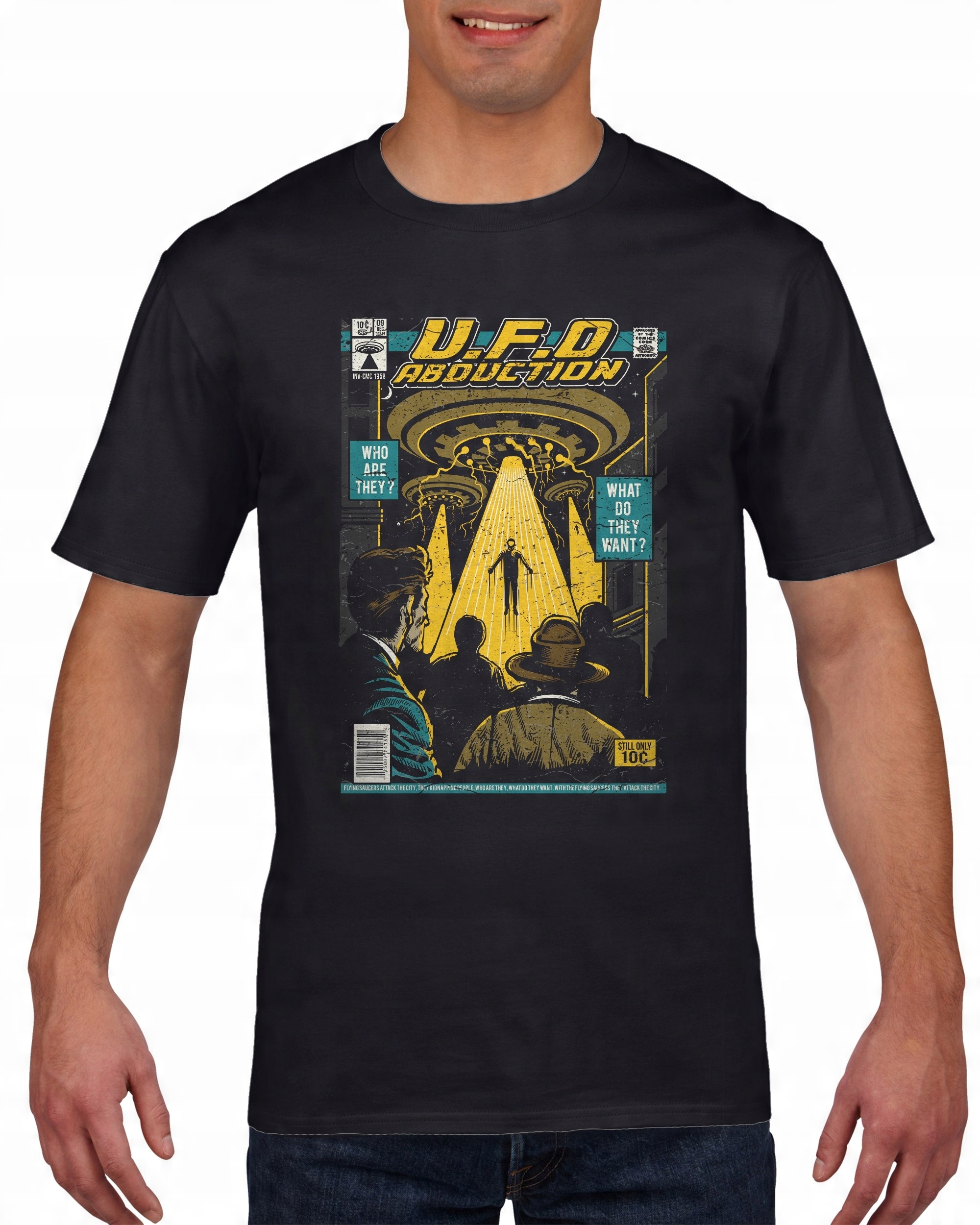 

Koszulka męska Ufo Kosmici Porwanie c XL