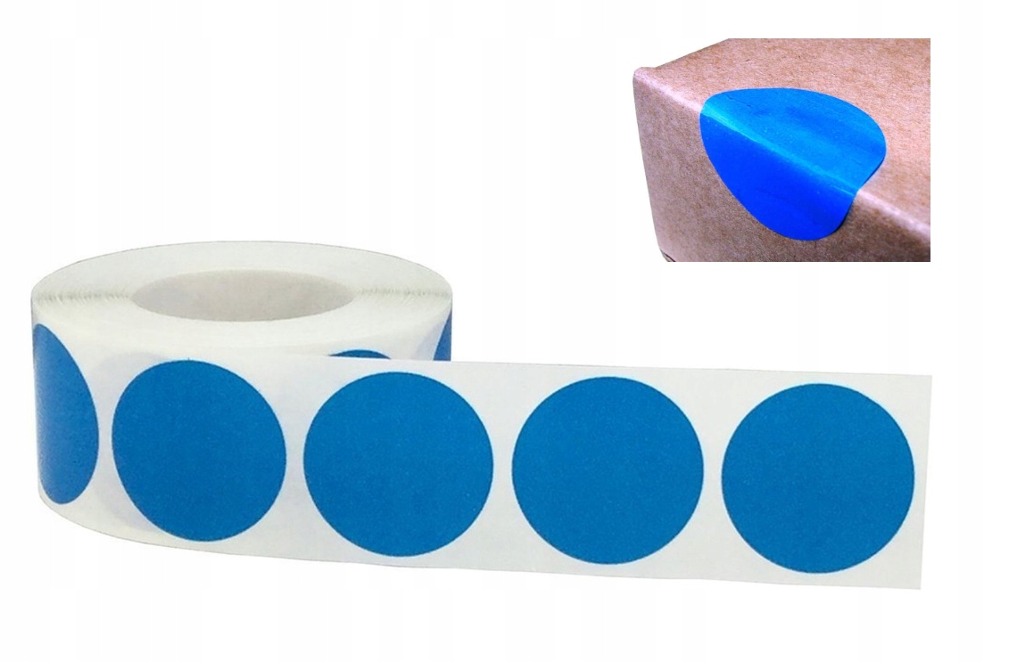 28mm JEDNOSTRONNIE KLEJĄCE stickery DO ZAMYKANIA plomby