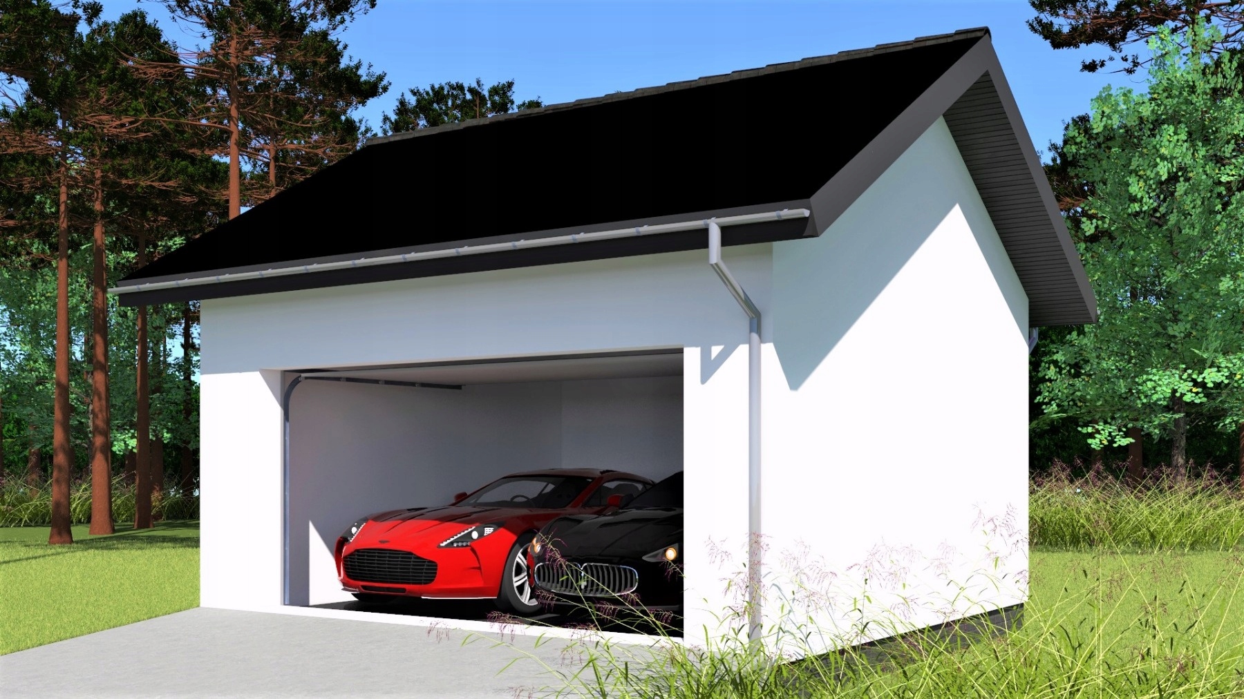 PROJEKT GARAŻU DWUSTANOWISKOWEGO G252