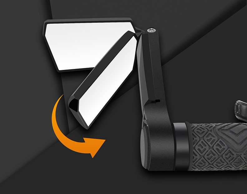 LUSTERKO DO ROWERU SZOSOWEGO Składane CZARNE 2szt Model SP17955