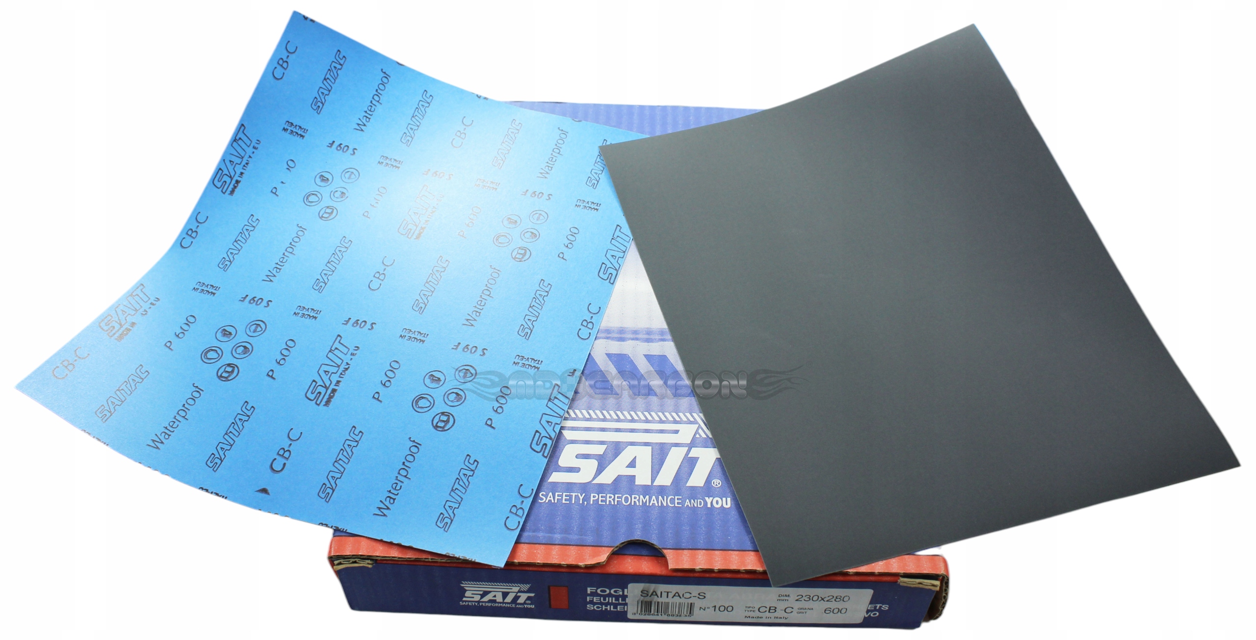 Sait Papier Ścierny Wodny P600 Saitac Lakier Marmur Szkło Metal Kamień 28cm