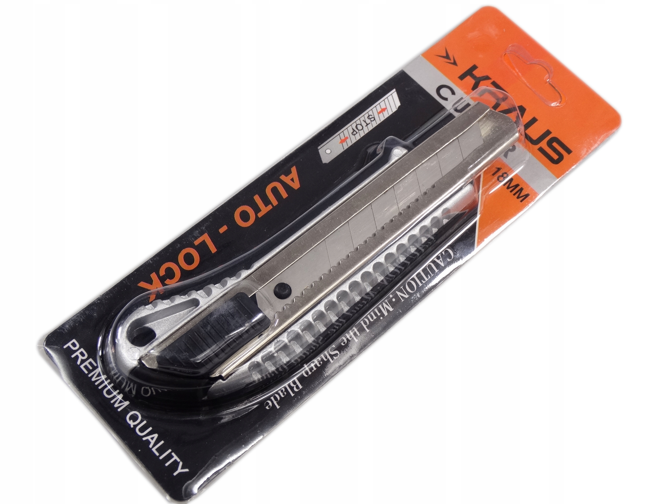 NÓŻ DO TAPET METALOWY ŁAMANY TAPICERSKI 18MM Kod producenta no06