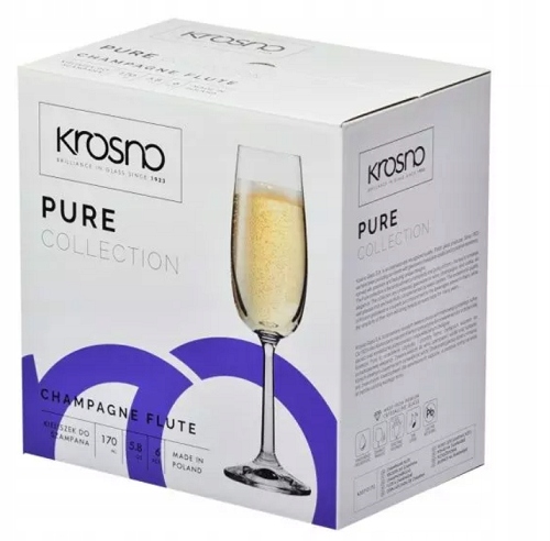 KIELISZKI DO PROSSECO DO SZAMPANA ZESTAW KROSNO Liczba sztuk w zestawie 6