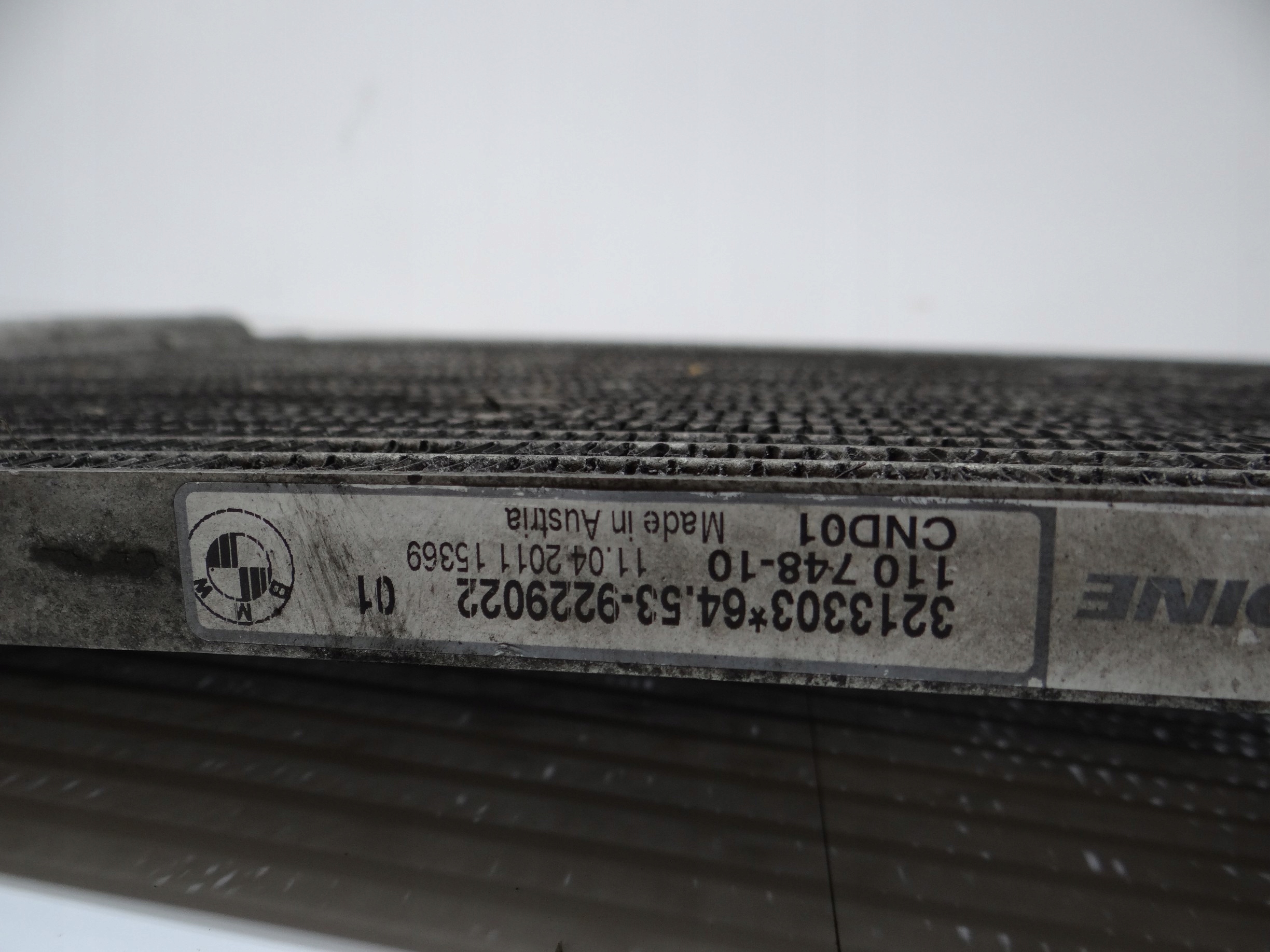 air conditioning radiator BMW E87 E89 E90 N52B25A 9229022