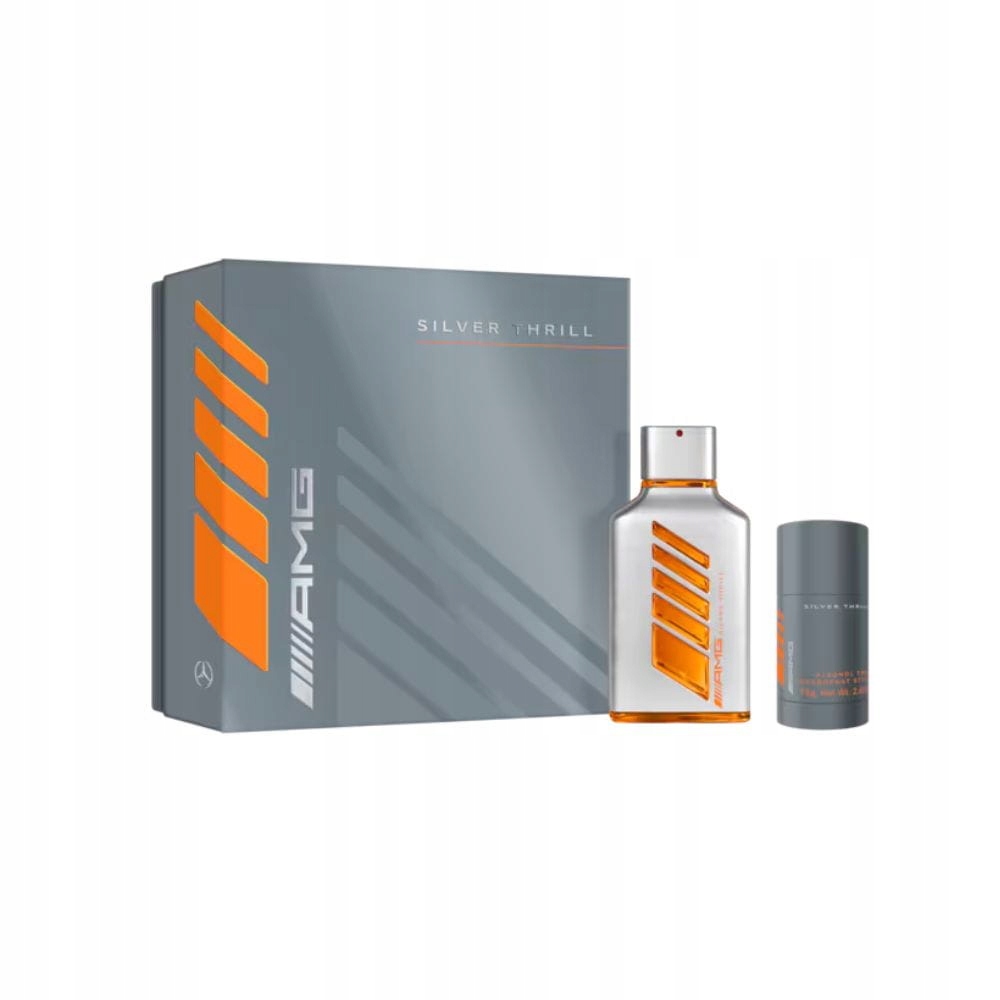 ZESTAW PERFUM MERCEDES AMG DLA MĘŻCZYZN SILVER THRILL EdP B66959843 Stan opakowania oryginalne