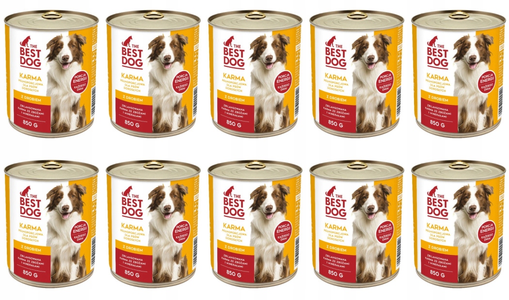 Levně Krmivo The Best Dog S Drůbežím Masem 850 G Sokolů x 10 Kusů