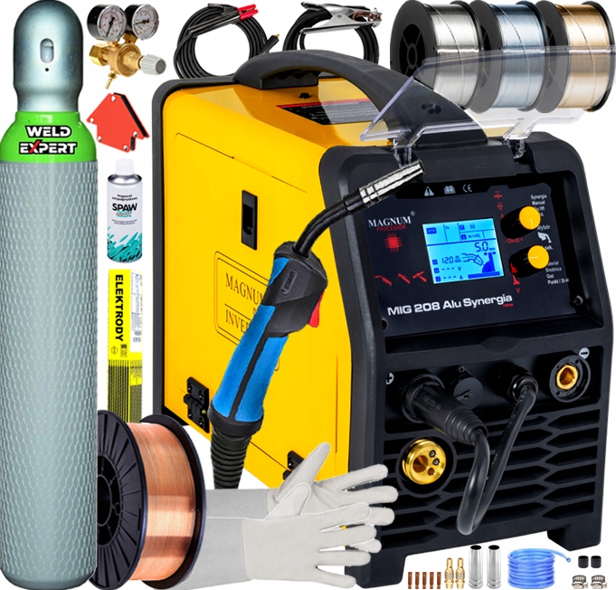 Poloautomatický Svařovací Stroj Magnum Tig Mma Bod 3V1 4T