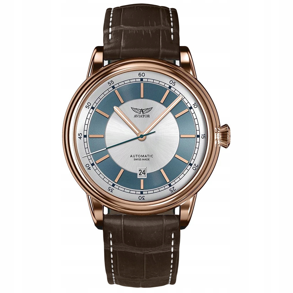 Pánské Hodinky Aviator V.3.32.2.272.4, hnědý řemínek