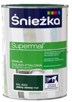 Supermal mat 0.8L Zielony ciemny RAL6005