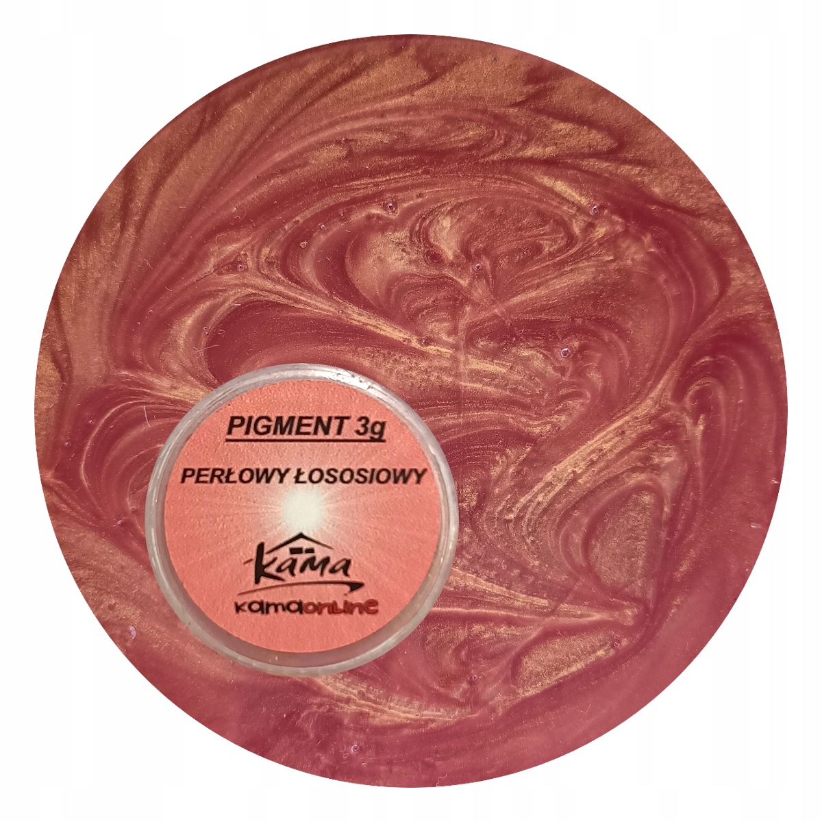 

Barwnik Pigment Perłowy do żywic Łososiowy 3 gramy