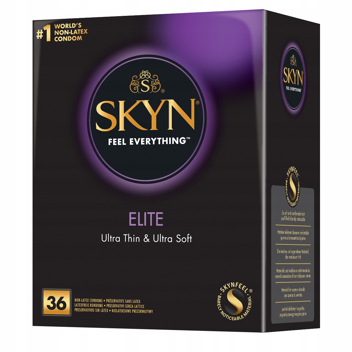 

Skyn Elite 36 szt. Cienkie nielateksowe