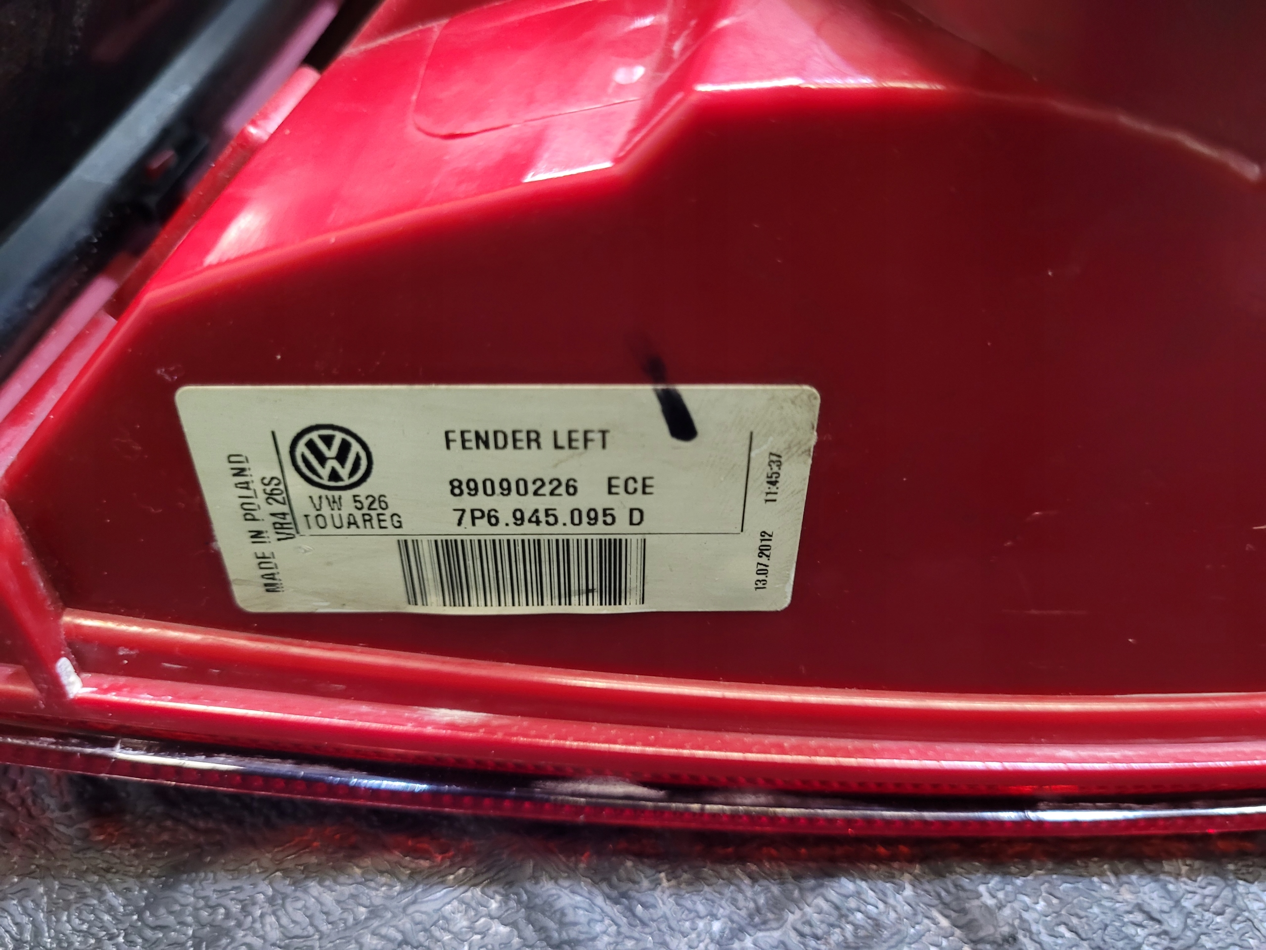 light rear part left rear left 7P6945095D VW TOUAREG II 2 7P