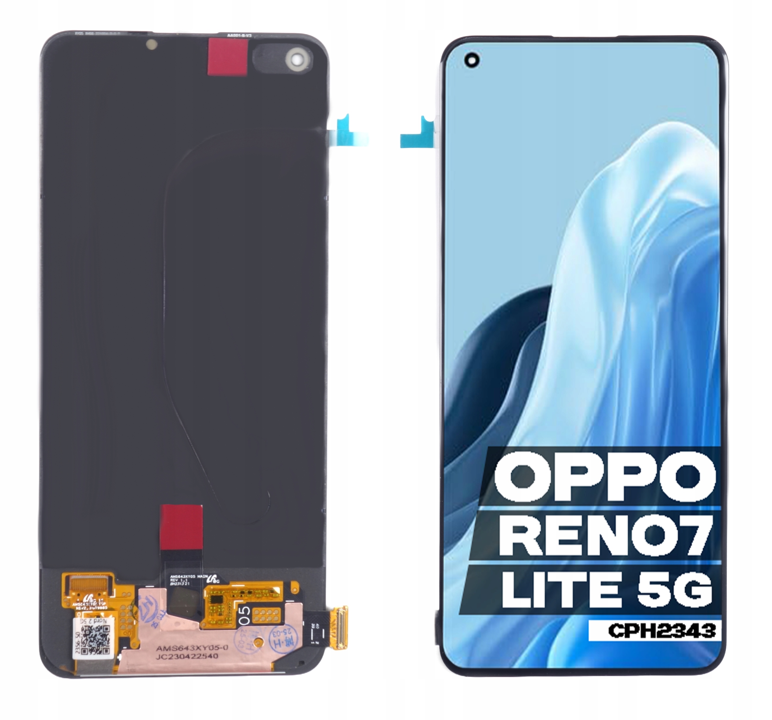 LCD displej Dotykový displej Digitizer pre Oppo Reno7 Lite 5G CPH2343 Oled