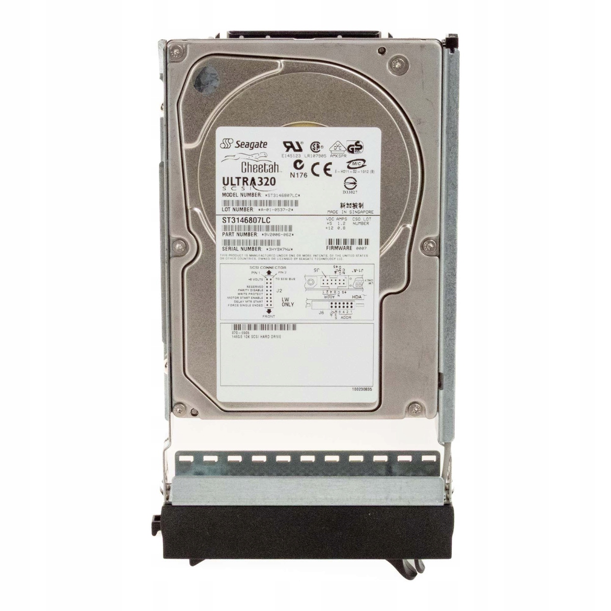 Sun 370-6905 146GB 10K 8MB Scsi U320 3.5'' ST3146807LC