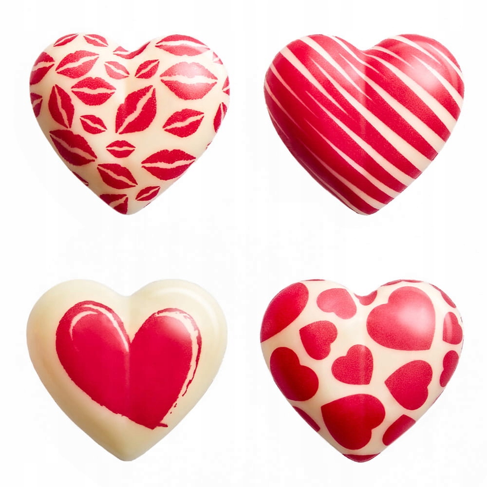 Walentynkowe serca Lovissimo dekoracja czekoladowa 224szt