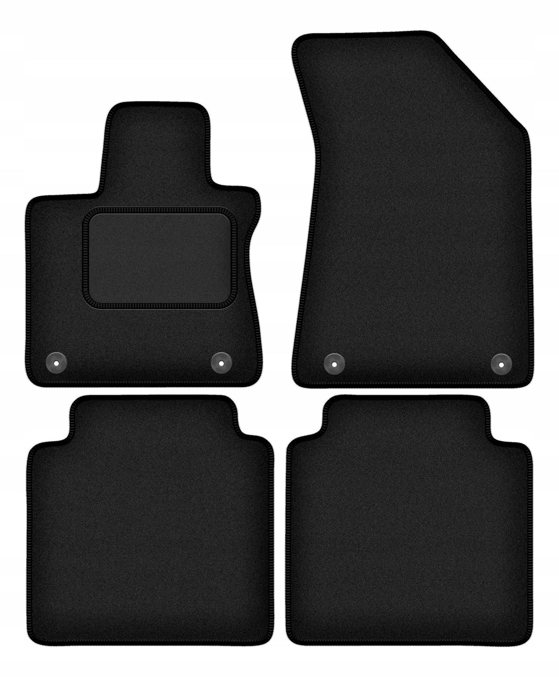 Dywaniki samochodowe welurowe do: Mg Hs II Suv (2024-)