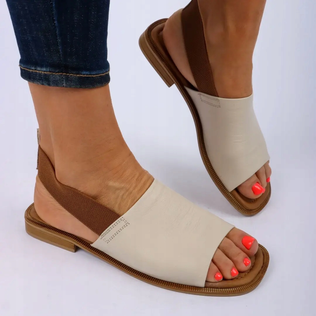 Dámské sandály Artiker 54C0857 béžové Velikost 39, Béžová