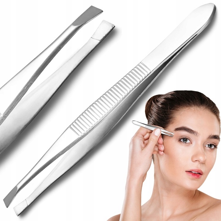 ПИНЦЕТ ДЛЯ РЕСНИЦ ПРОФЕССИОНАЛЬНАЯ ТОЧНАЯ РЕГУЛИРОВКА УКЛАДКИ БРОВЕЙ МЕТАЛЛ