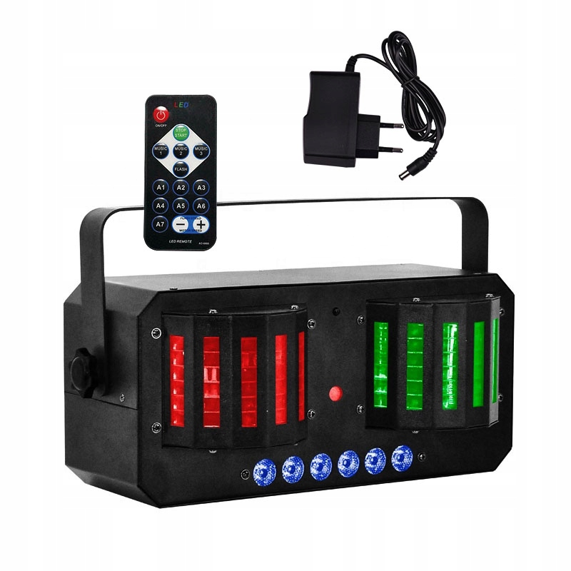 Multiefekt Led Disco Laser Stroboskop LIGHT4ME Derby MIX Dálkové Ovládání