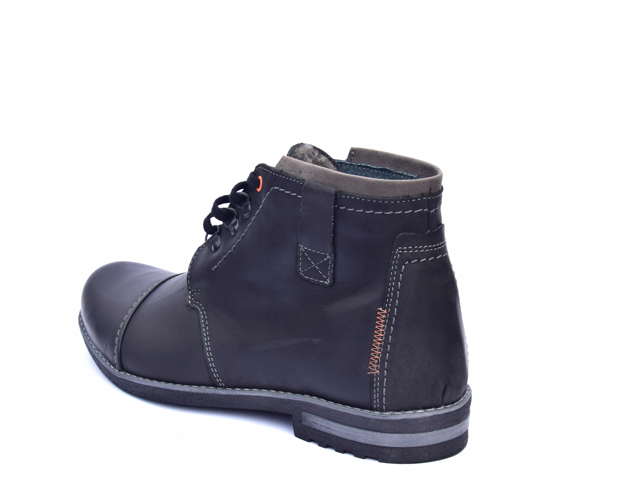 BUTY ZIMOWE CZARNE OCIEPLANE MĘSKIE OBUWIE PL 120 Oryginalne opakowanie producenta pudełko