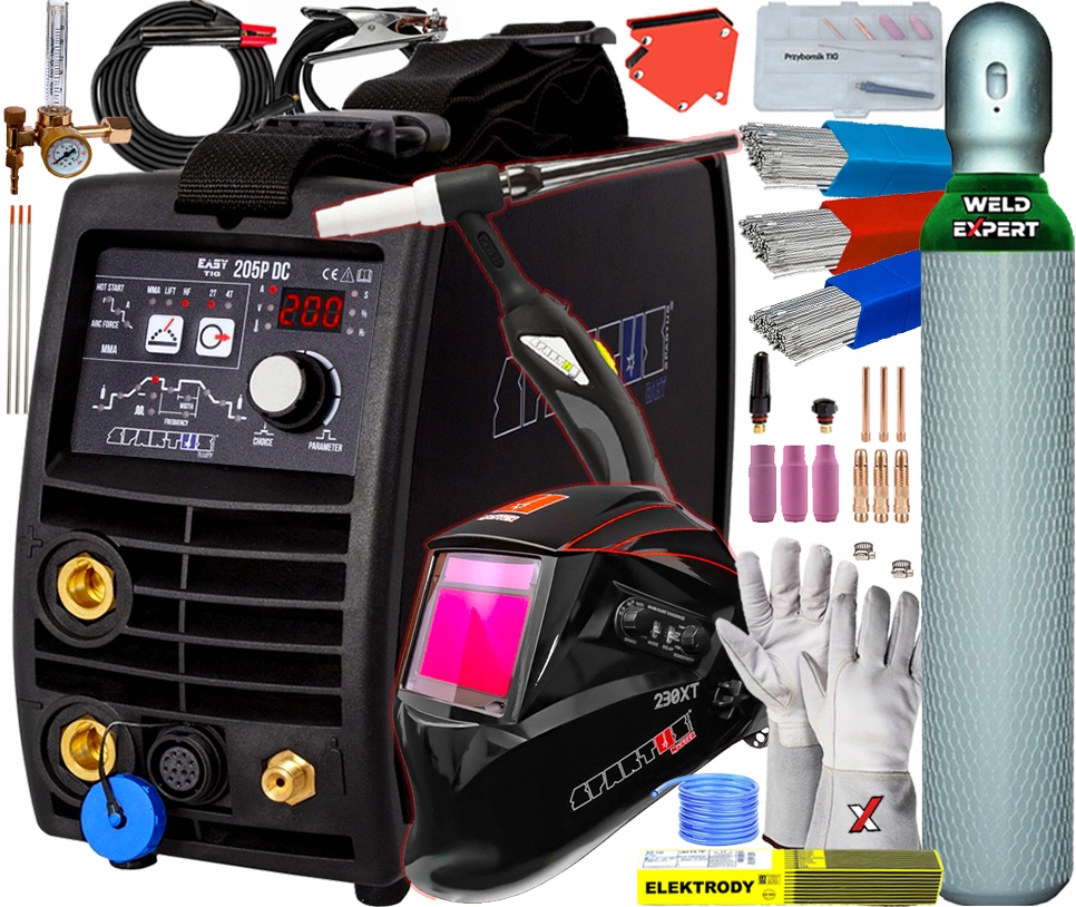 Svařovací Stroj Spartus Easy Tig 205P DC 2T 4T Hf Puls