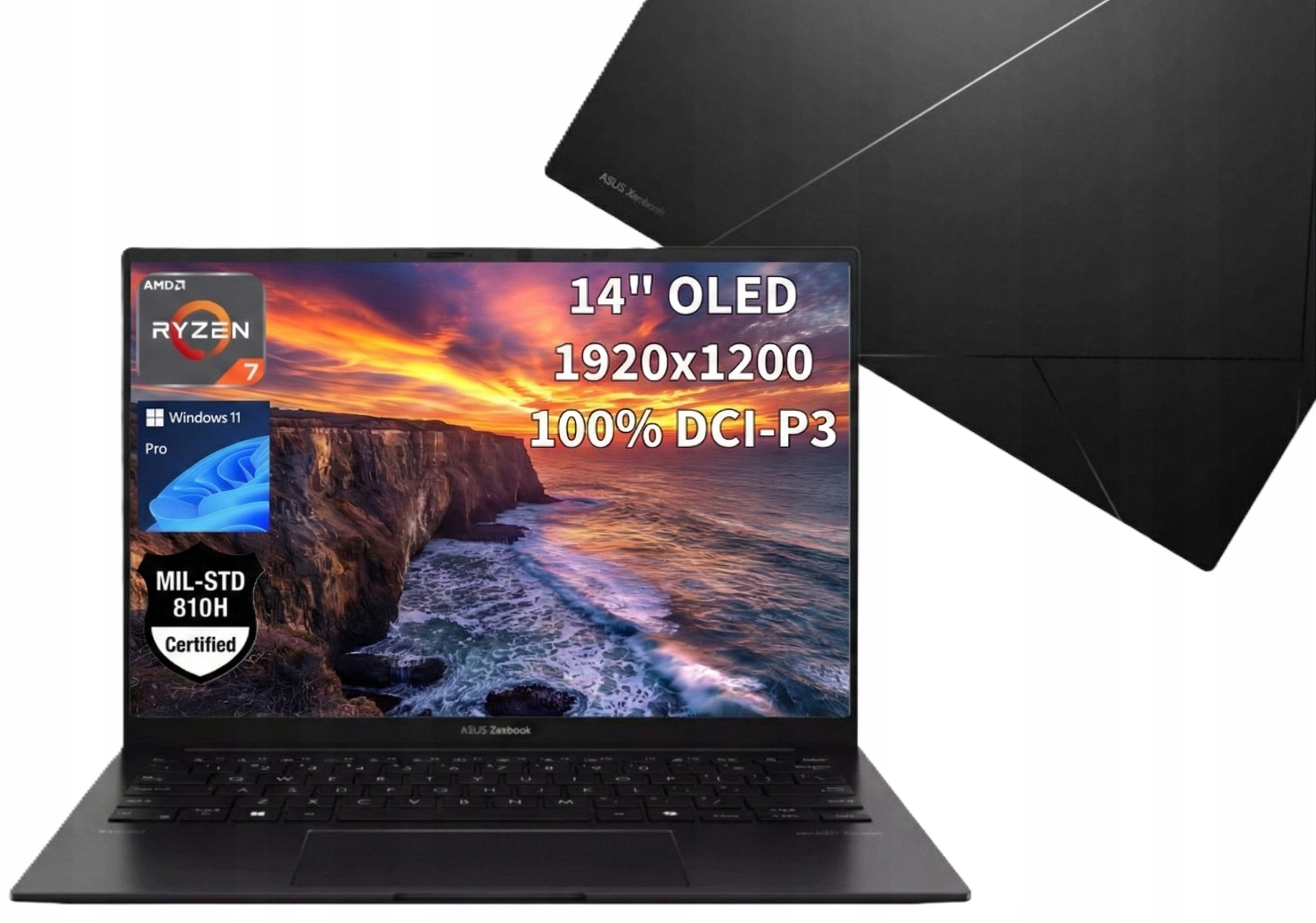 Asus ZenBook 14 R7 8840HS 16GB 1TB 14 Oled Fhd 500NIT Dotyk 100%DCI-P3 W11P