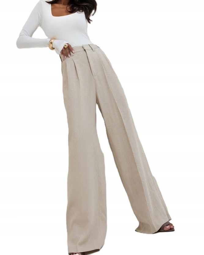 Cocomore Široké kalhoty Maxi Béžová 38/M New