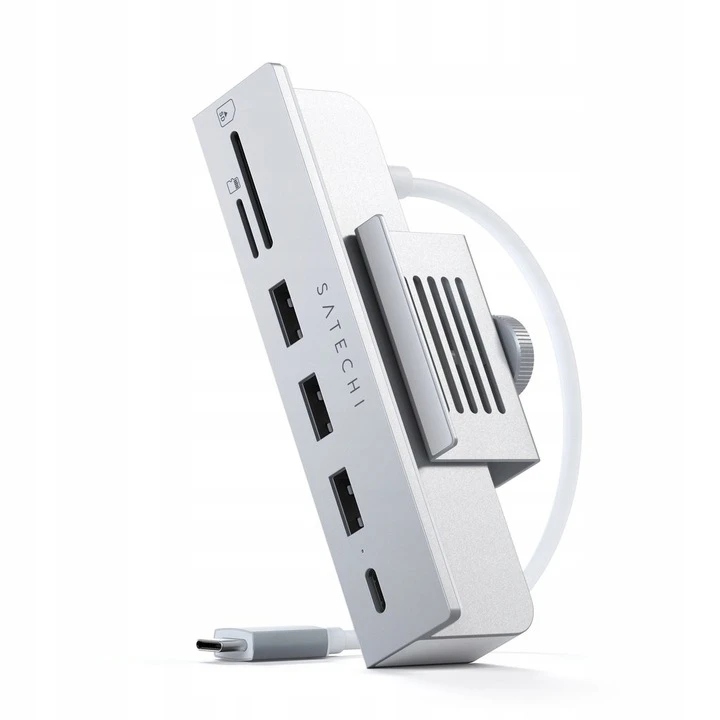 Satechi Usb-c svorkový hub 24" 27" pro iMac M1 2021 Studio Display 2022 Usb-c Sd