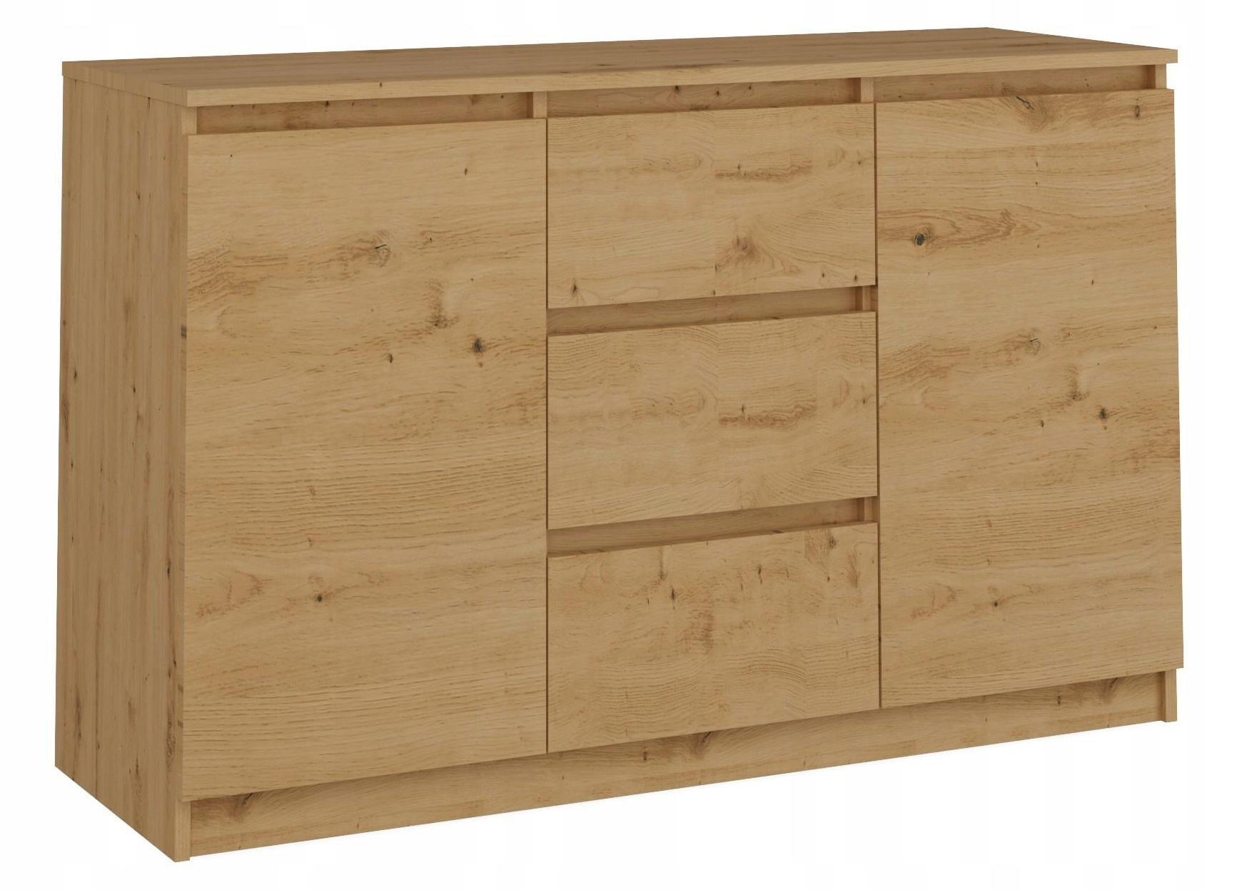 КОМОД 2D3S 120 СМ ДУБ ARTISAN ШКАФ 2 ДВЕРИ 3 ЯЩИКА ДЛЯ ГОСТИНОЙ