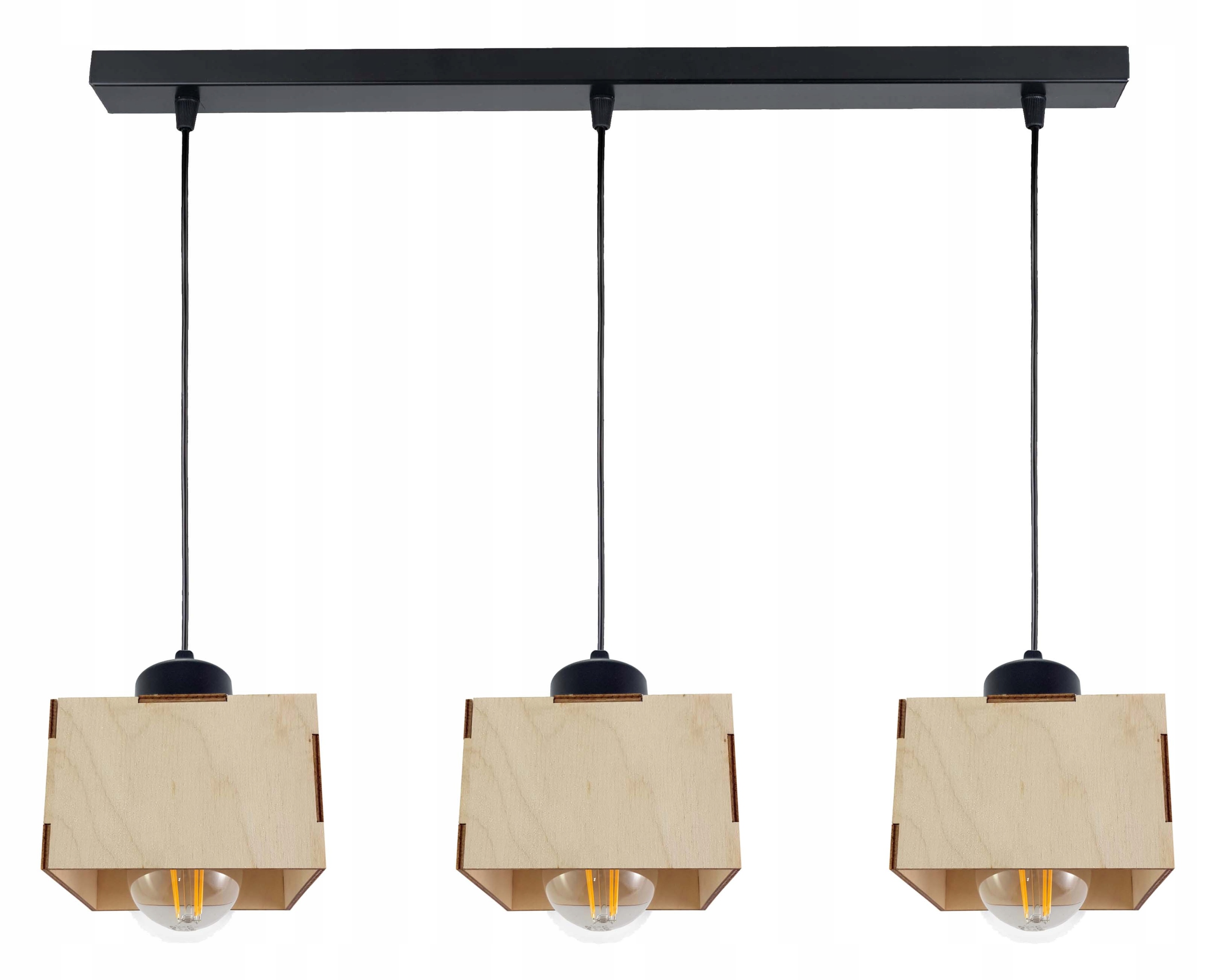 závěsné stropní svítidlo s závěsným loftovým lustrem Dřevo 3