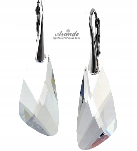 Krystaly Náušnice Crystal Wing Stříbro Certifikát