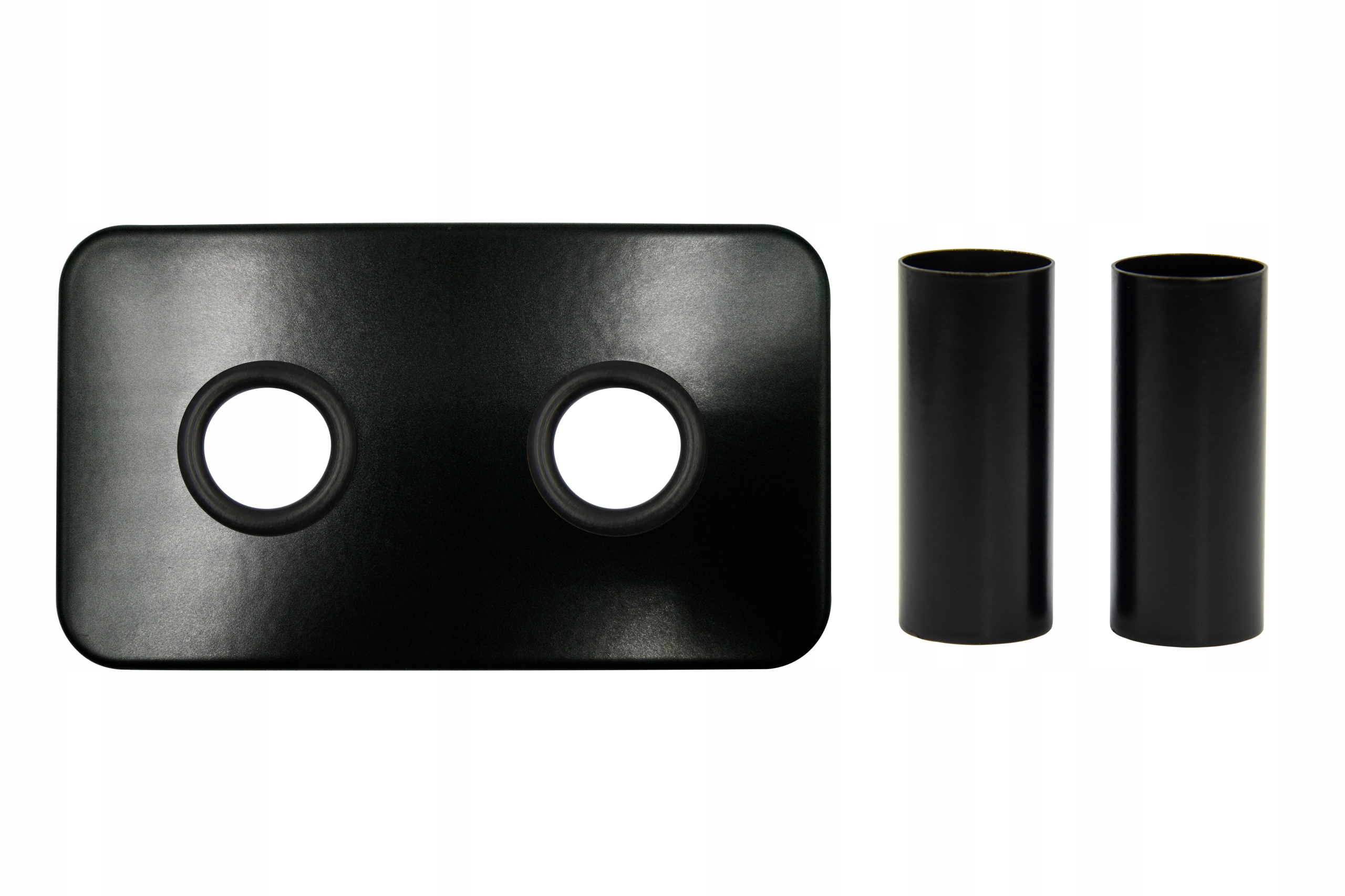 

Rozeta prostokątna 50mm tuleje Ø 22mm czarny mat