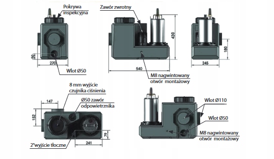 IBO SANBOX 750 Domowa przepompownia ścieków IBO z wirnikiem EAN (GTIN) 5903887247511