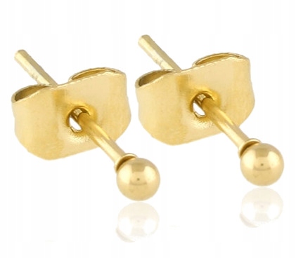 

Kolczyki Złote Kulki 2 mm Stal Chirurgiczna