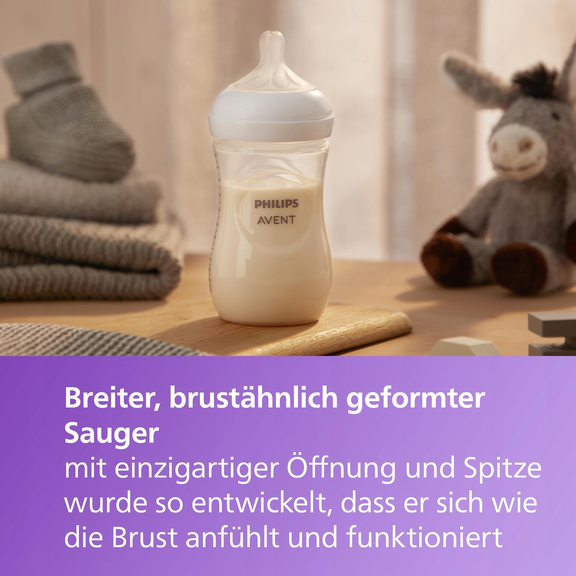 PHILIPS AVENT Zestaw Prezentowy: 3 Butelki Natural Response 260 ml — miniatura 4